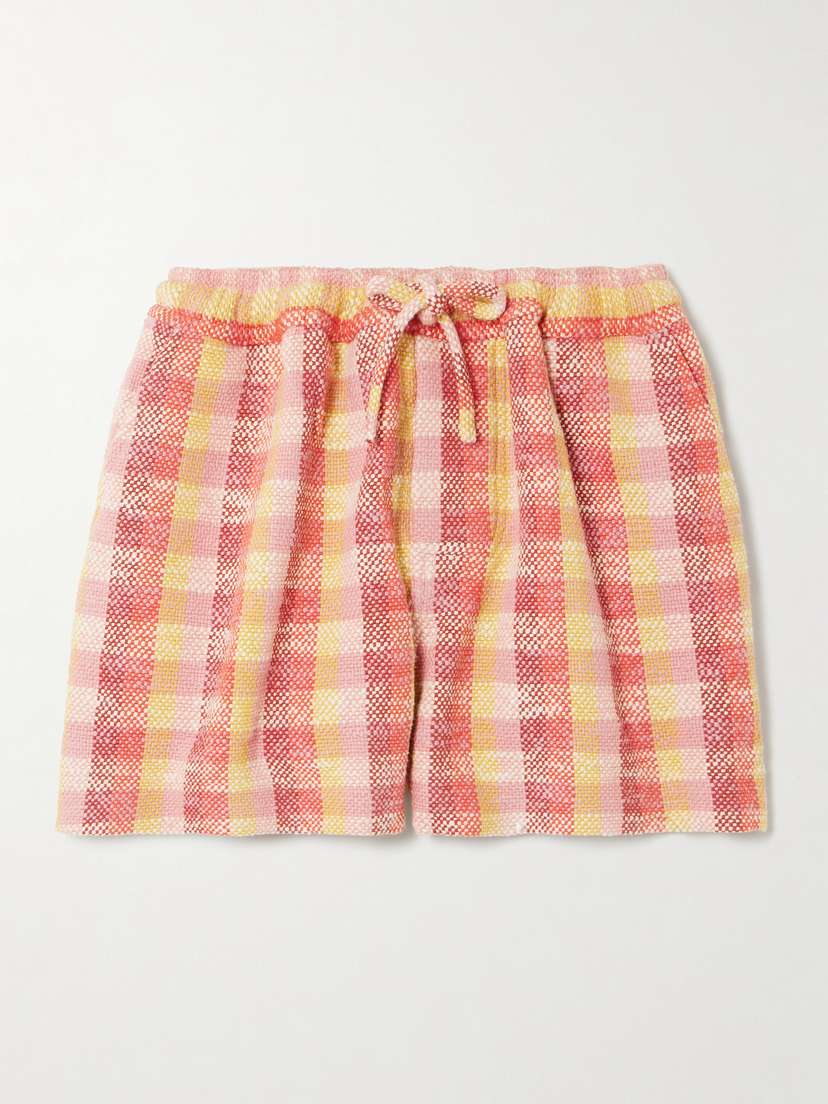 Marrakshi Life Checked Cotton Shorts