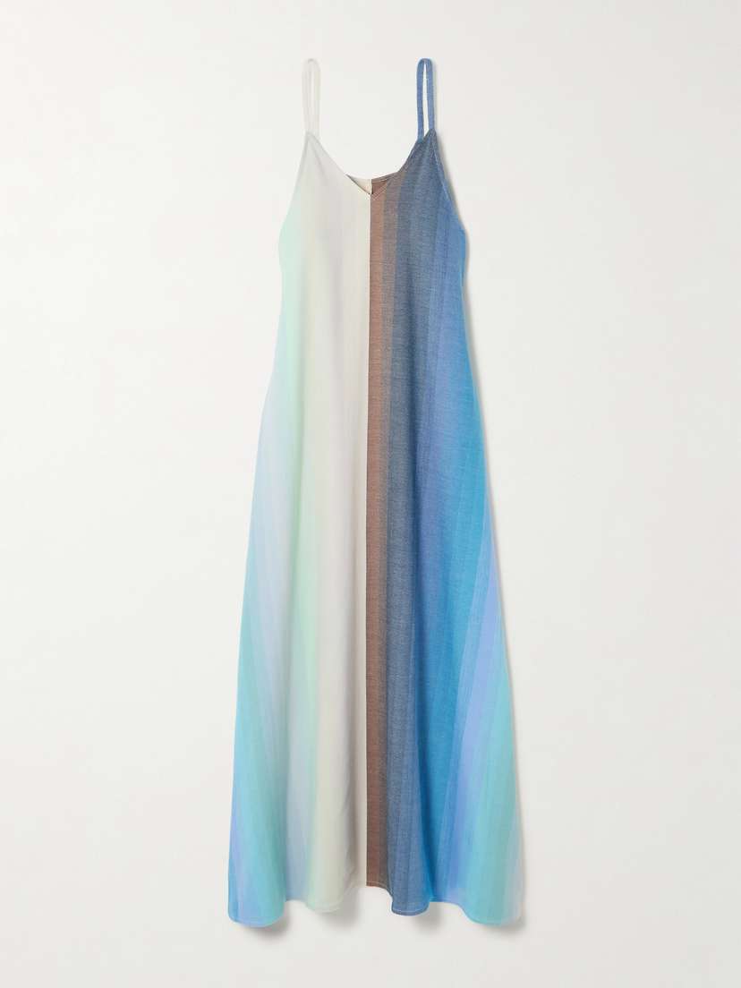 Marrakshi Life Striped Cotton Maxi Dress