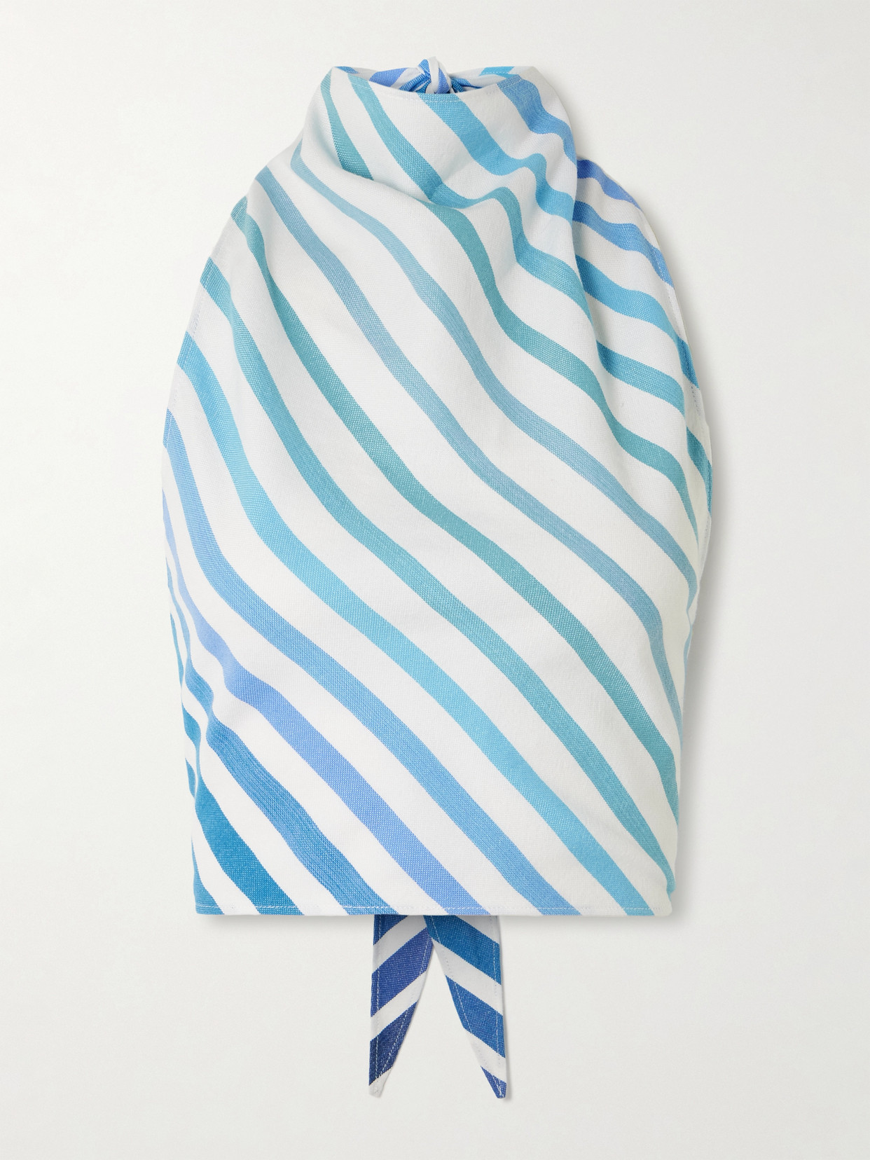 Marrakshi Life Striped Cotton-blend Halterneck Top In Multi