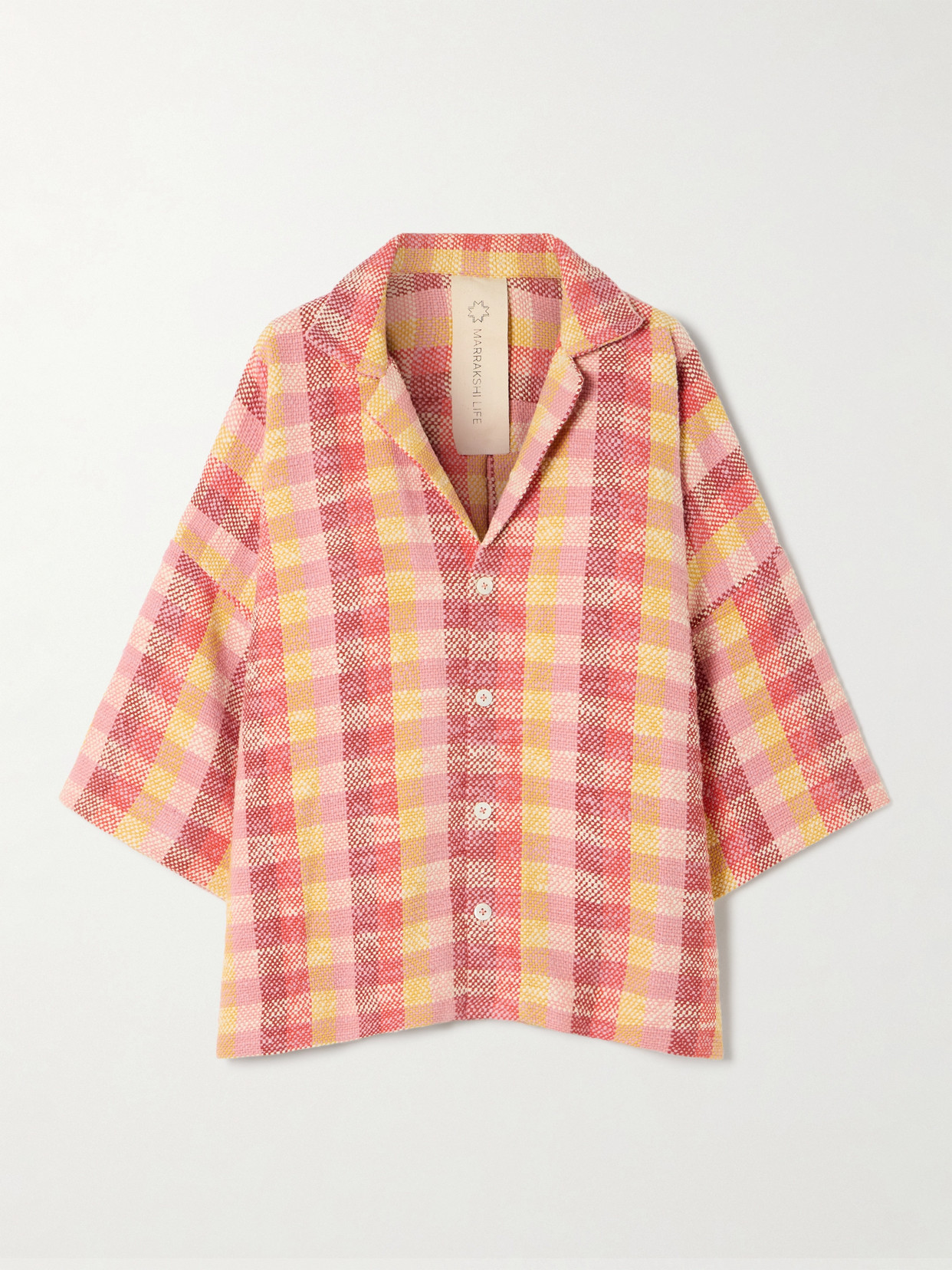 Marrakshi Life Camp Checked Cotton Shirt