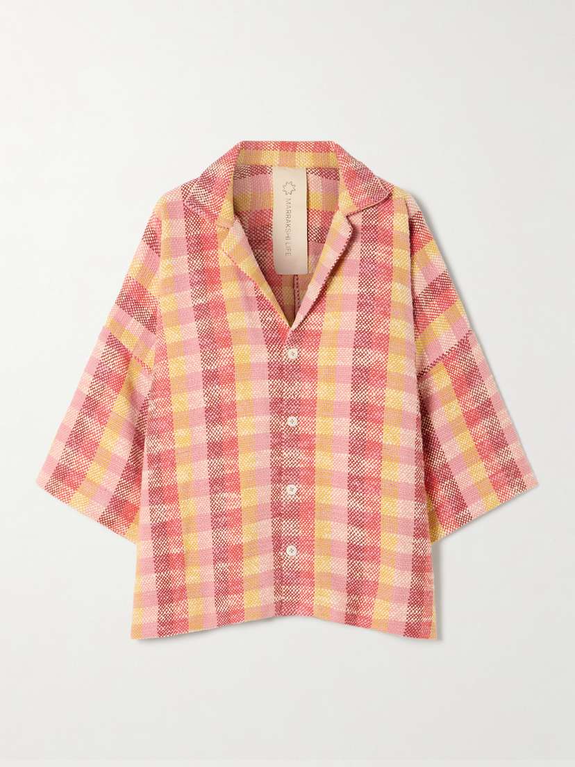 Marrakshi Life Camp Checked Cotton Shirt