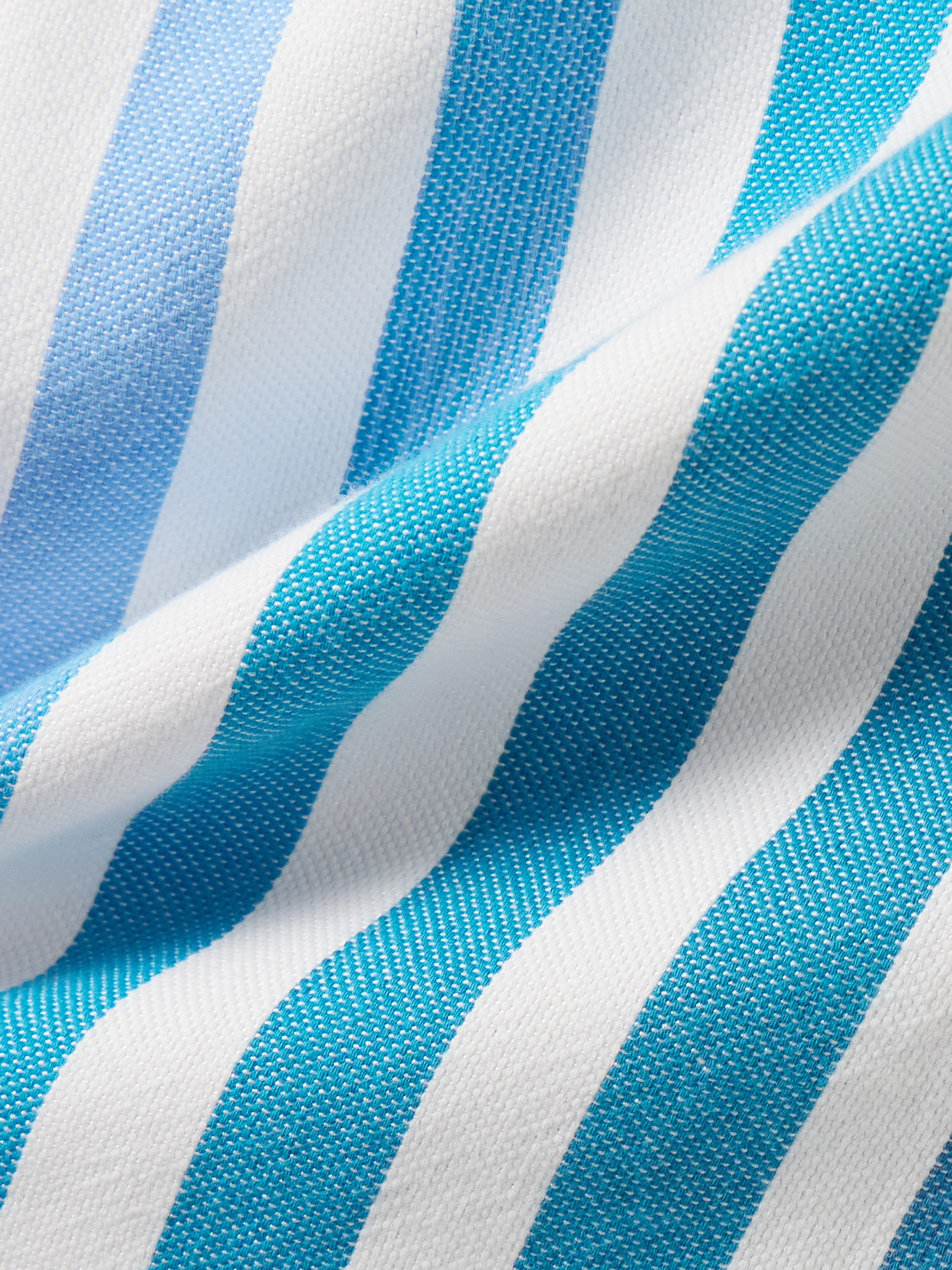 Marrakshi Life Palazzo Striped Cotton-blend Wide-leg Pants