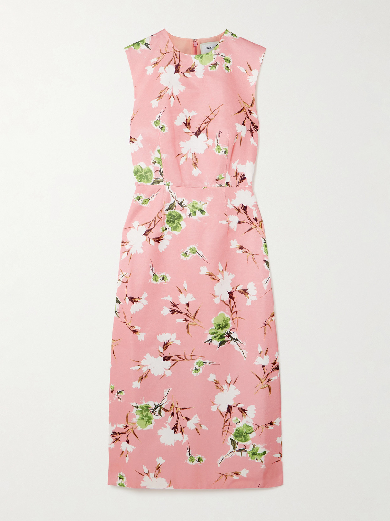 ワンピース ERDEM Woman Dress Pink SS25_D29_PIMCF MARGUERITE FLORAL PINK Erdem Floral Print Faille Sheath Dress In Marguerite Floral