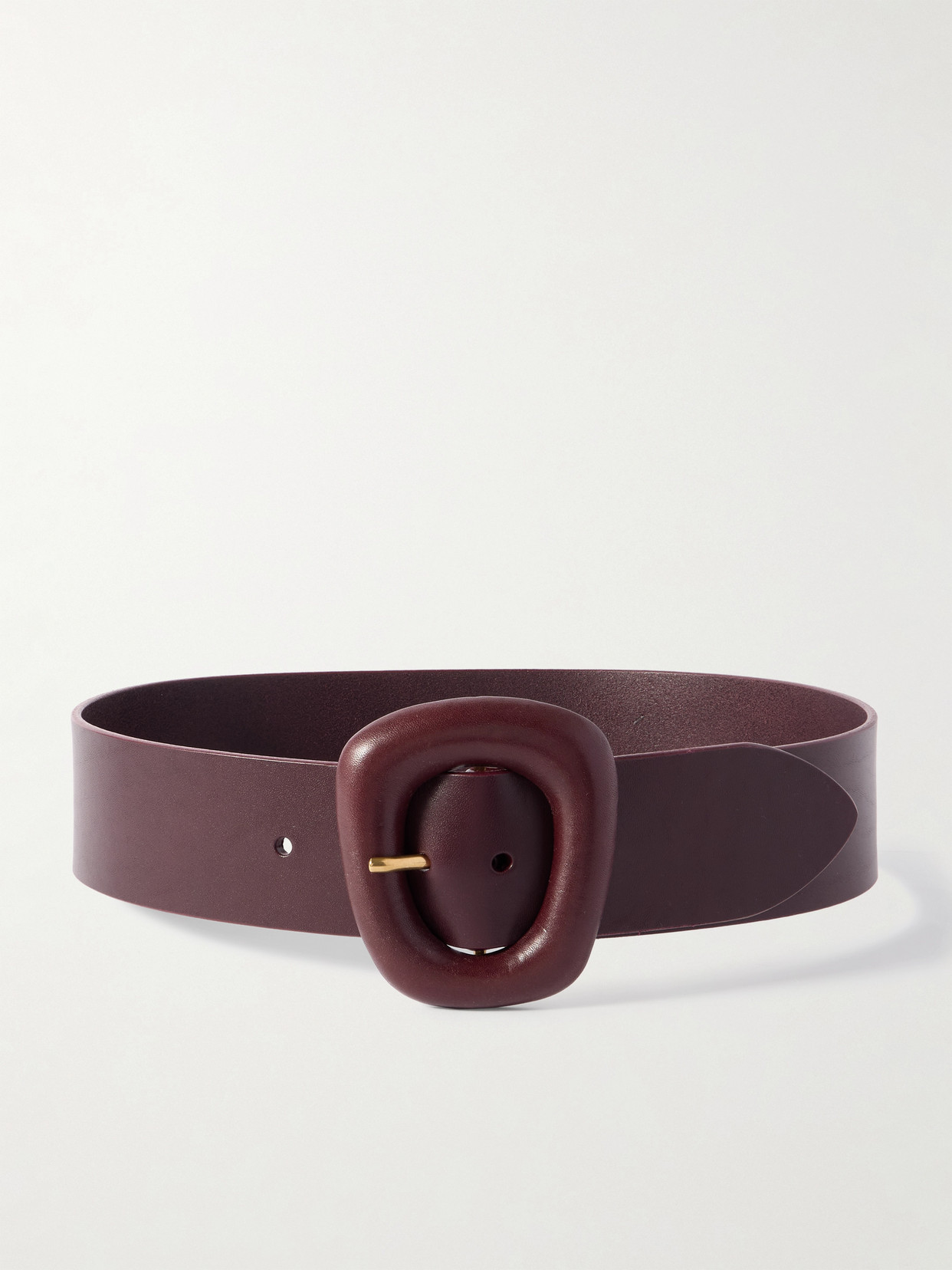 Saint Laurent Leather Waist Belt In Purple
