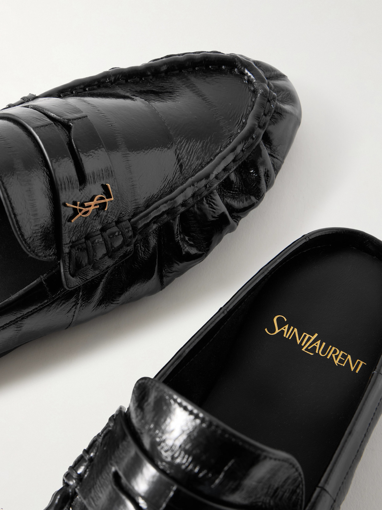 Saint Laurent Peg Loafer In Black