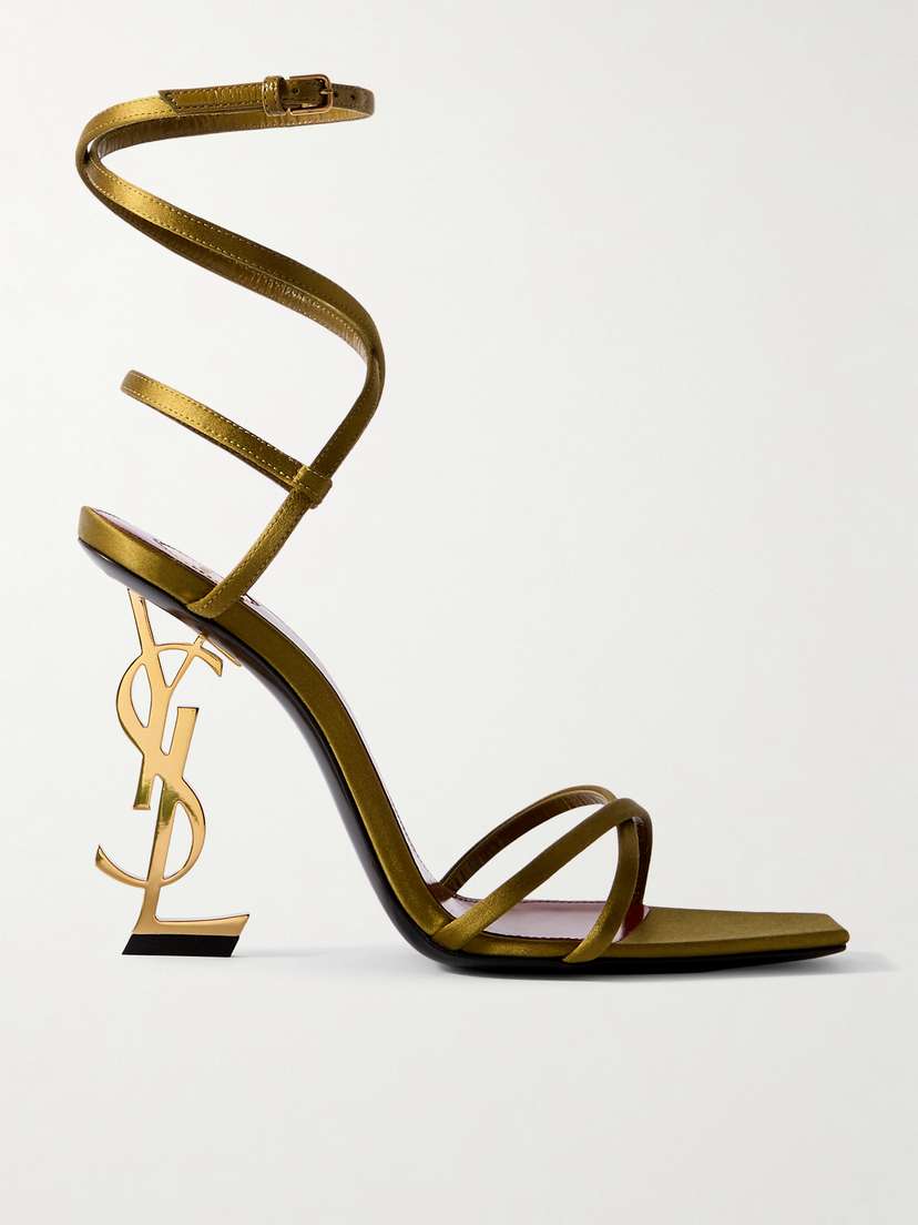 Saint Laurent Opyum Satin Sandals