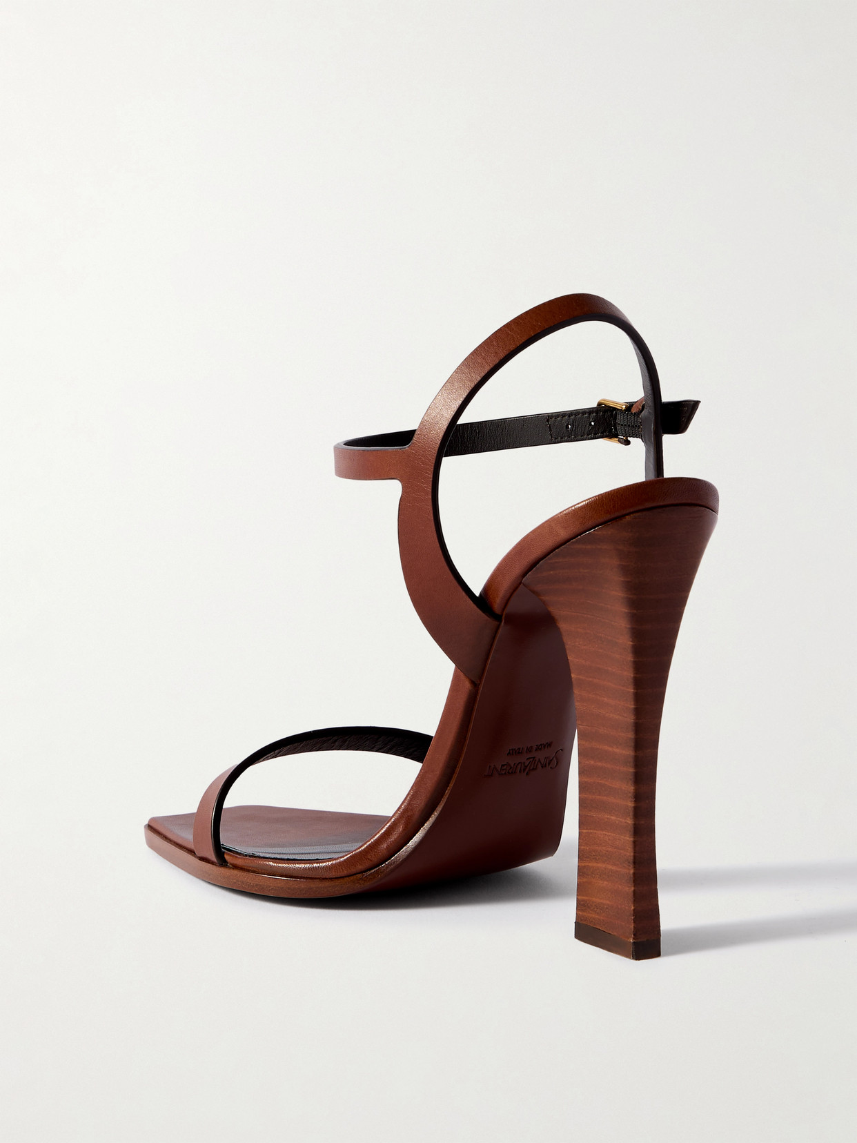 Saint Laurent Susan High-heeled Sandals In Brown