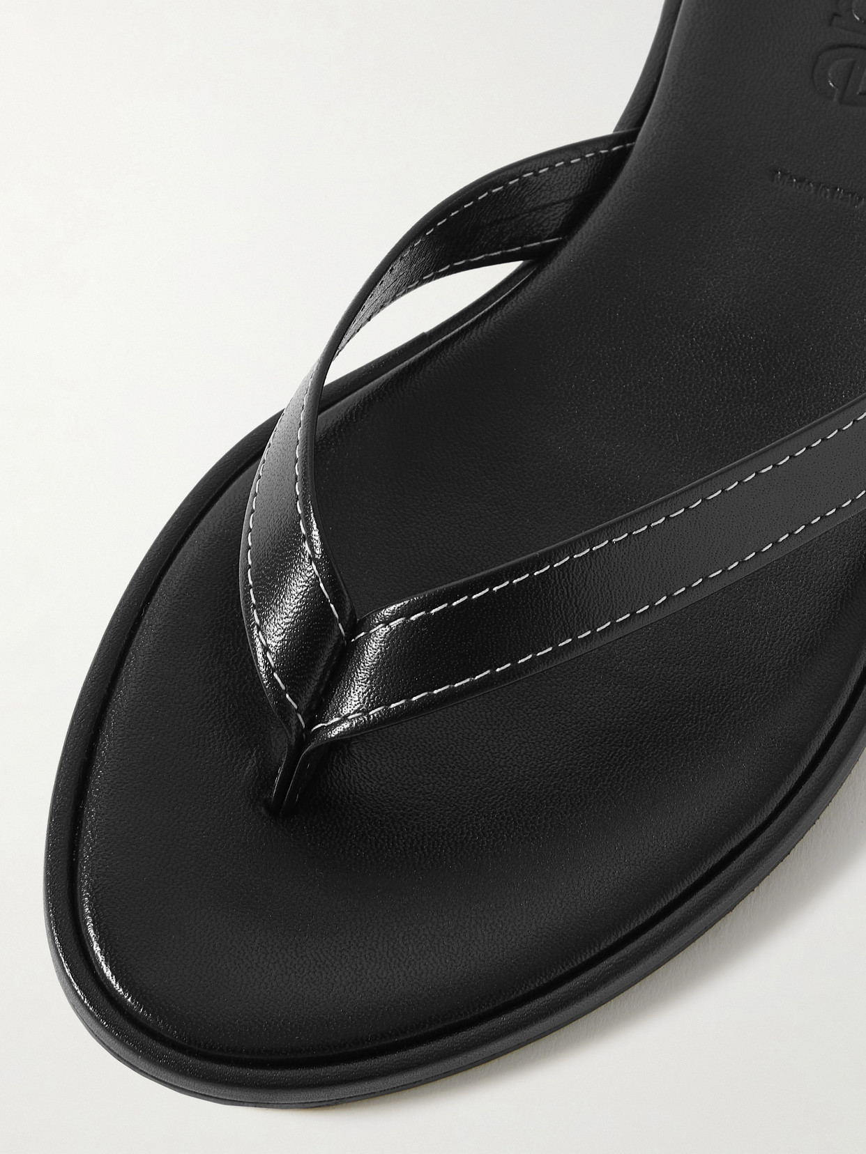 Aeyde Melody Leather Flip Flops