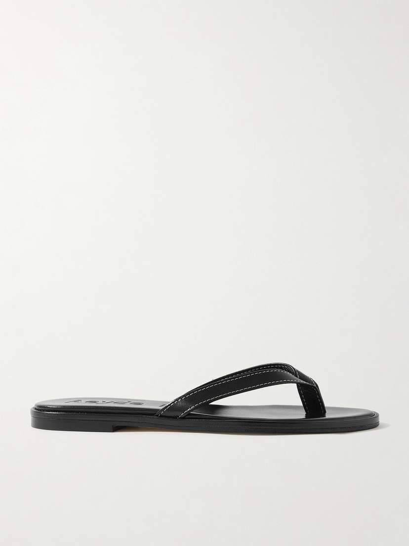 aeyde Melody Leather Flip Flops