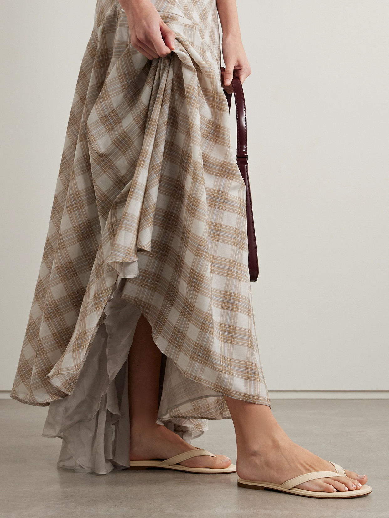 Shop Aeyde Melody Leather Flip Flops