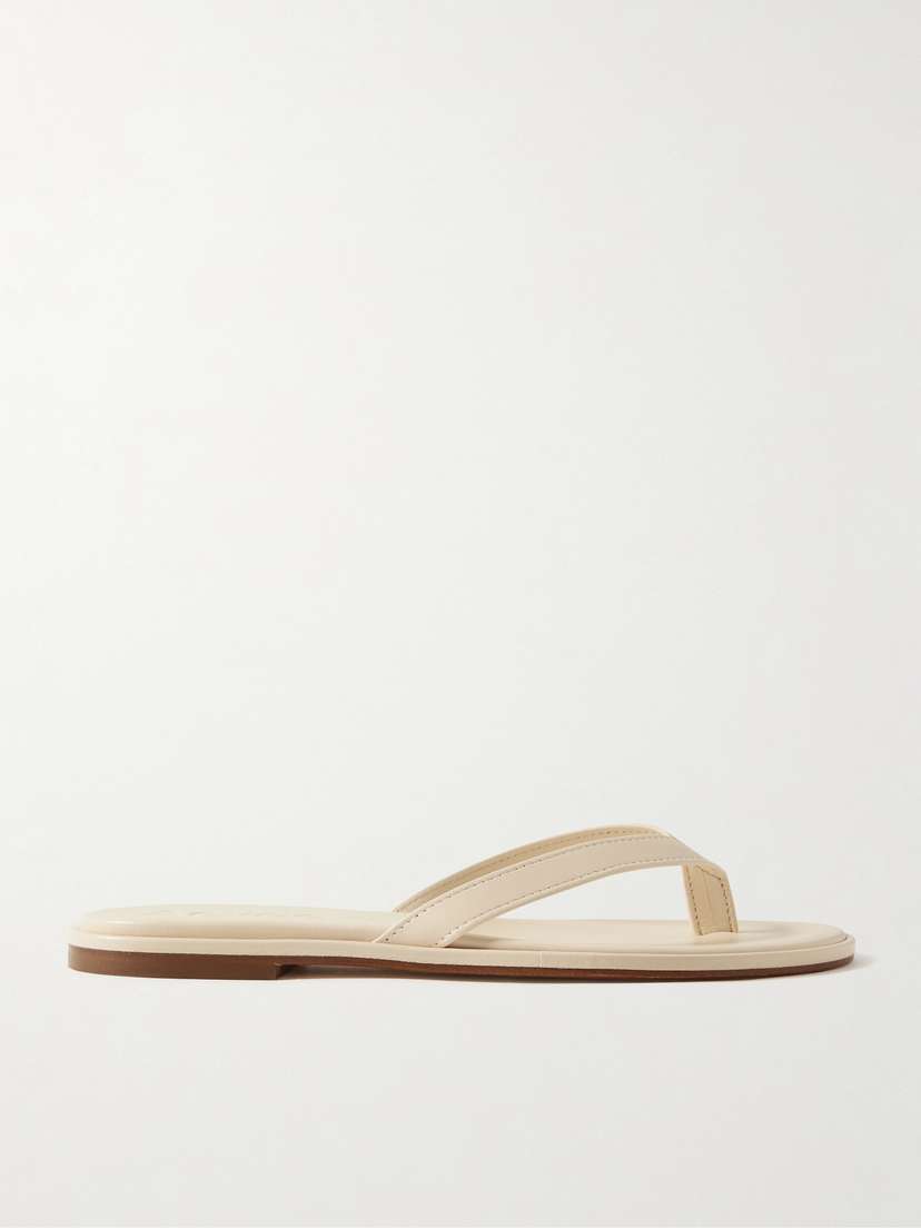 aeyde Melody Leather Flip Flops