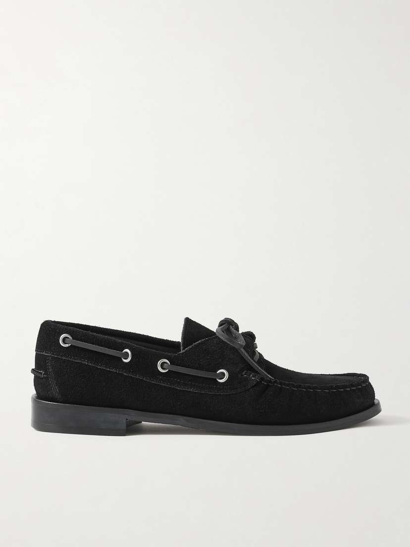 aeyde Harris Suede Boat Shoes