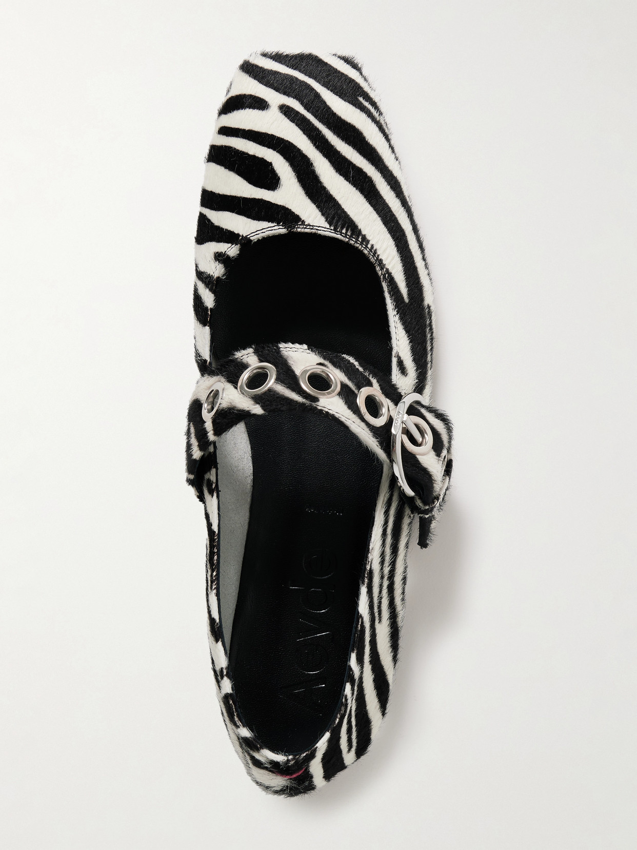 Aeyde Uma Eyelet Mary Jane Ballet Flats In Multi