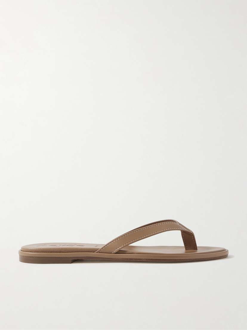 aeyde Melody Leather Flip Flops