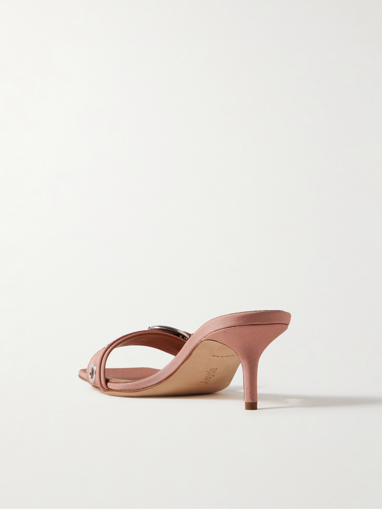 Aeyde Sandals With Buckle Detail And Kitten Heel