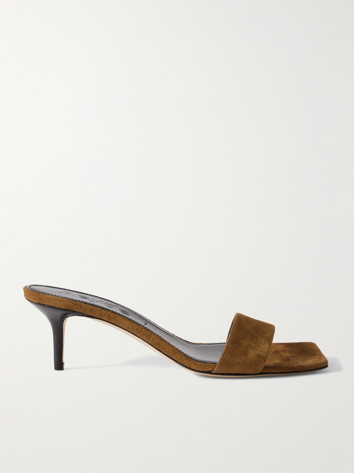 Aeyde Ilvy Suede Mules In Brown