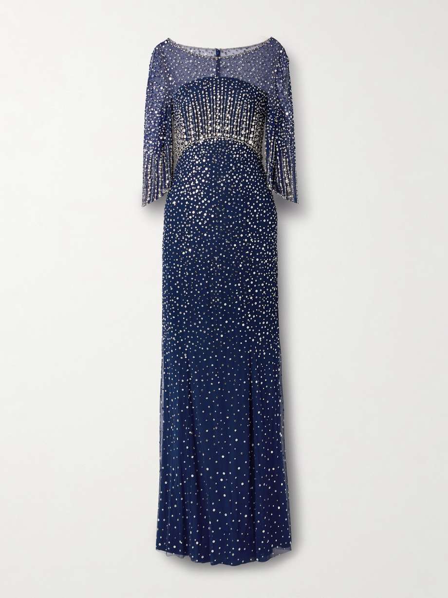 kiya embellished tulle gown