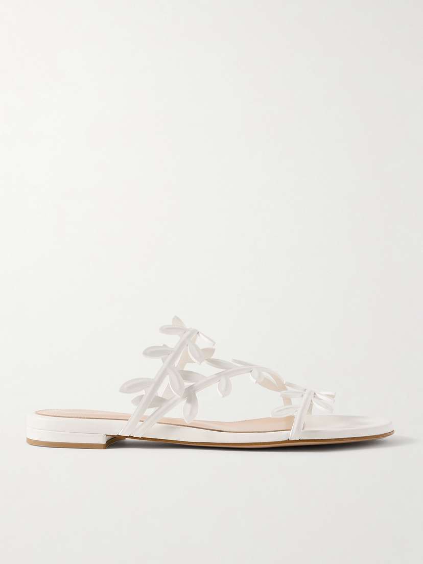 Gianvito Rossi Flavia Leather Sandals