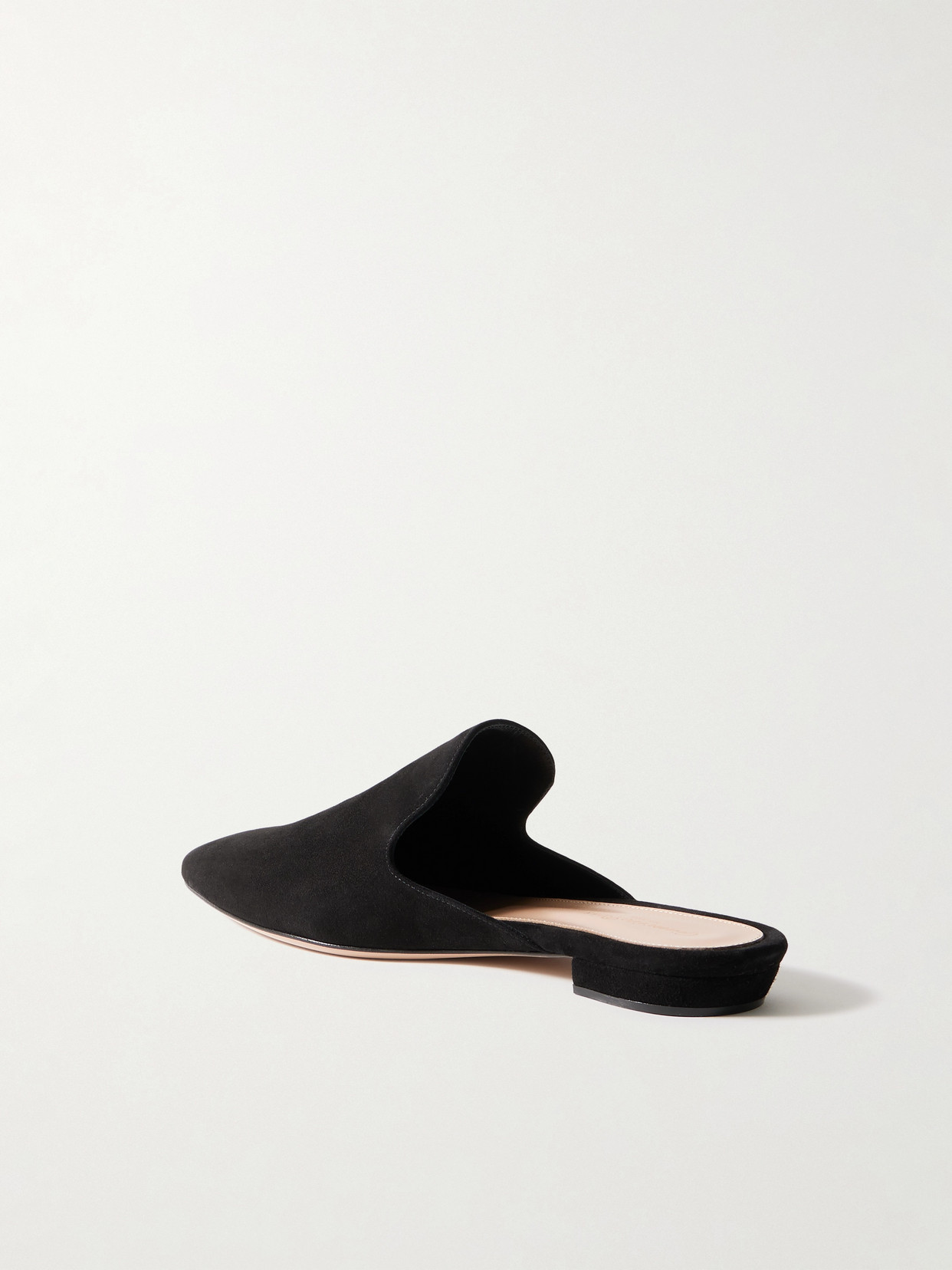GIANVITO ROSSI RAJA SUEDE SLIPPERS