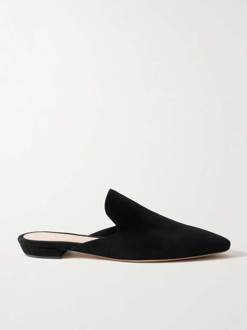 Gianvito Rossi Raja Suede Slippers