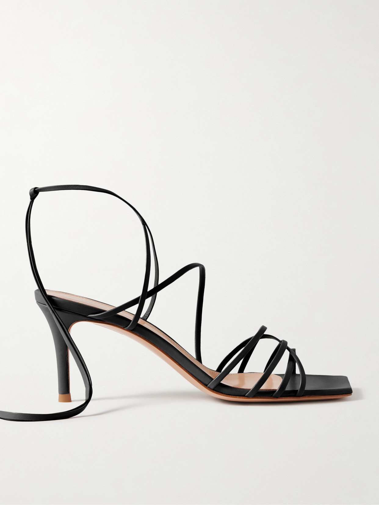 Gianvito Rossi - 85 Leather Sandals - Black