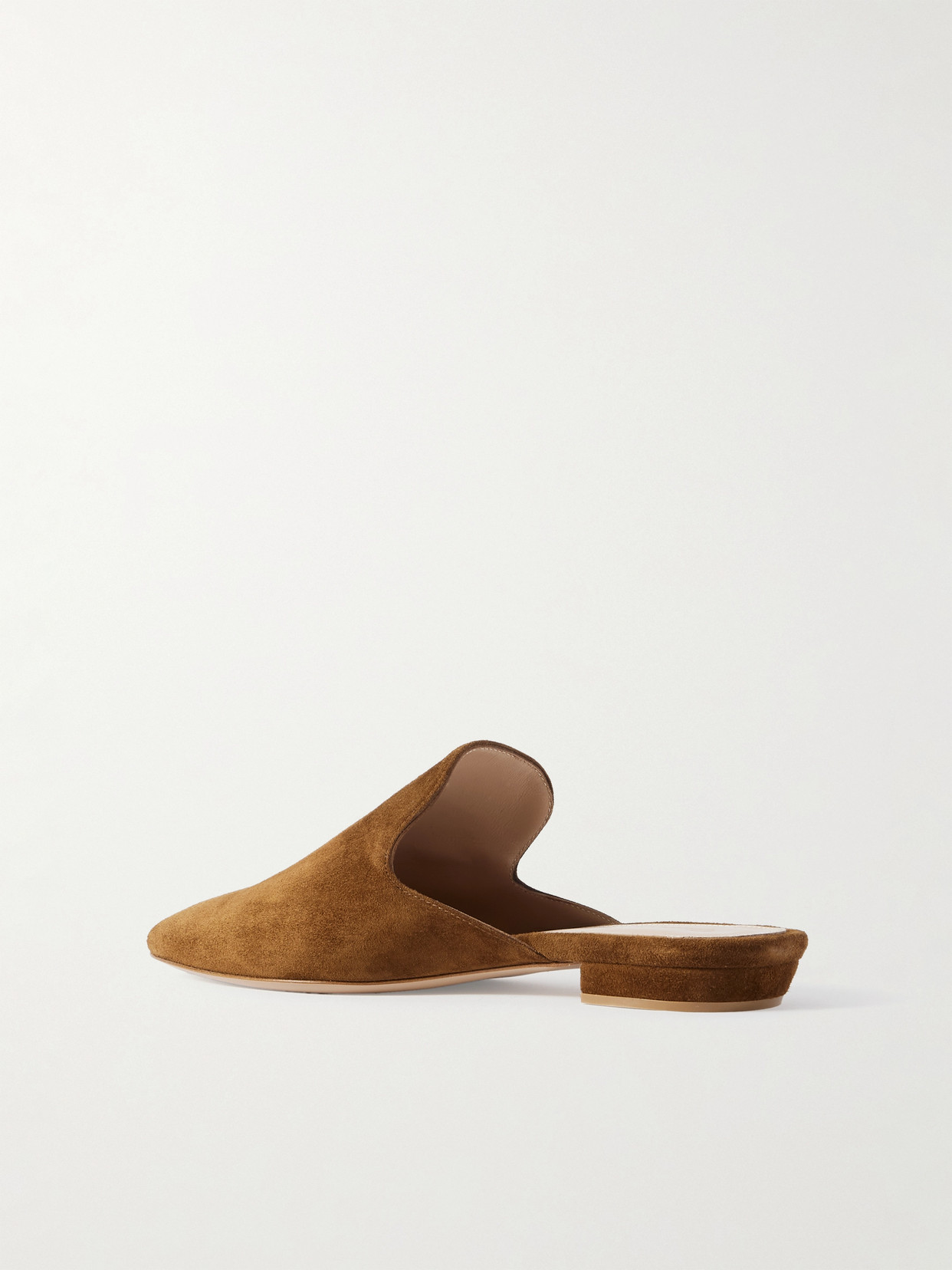 GIANVITO ROSSI RAJA SUEDE SLIPPERS