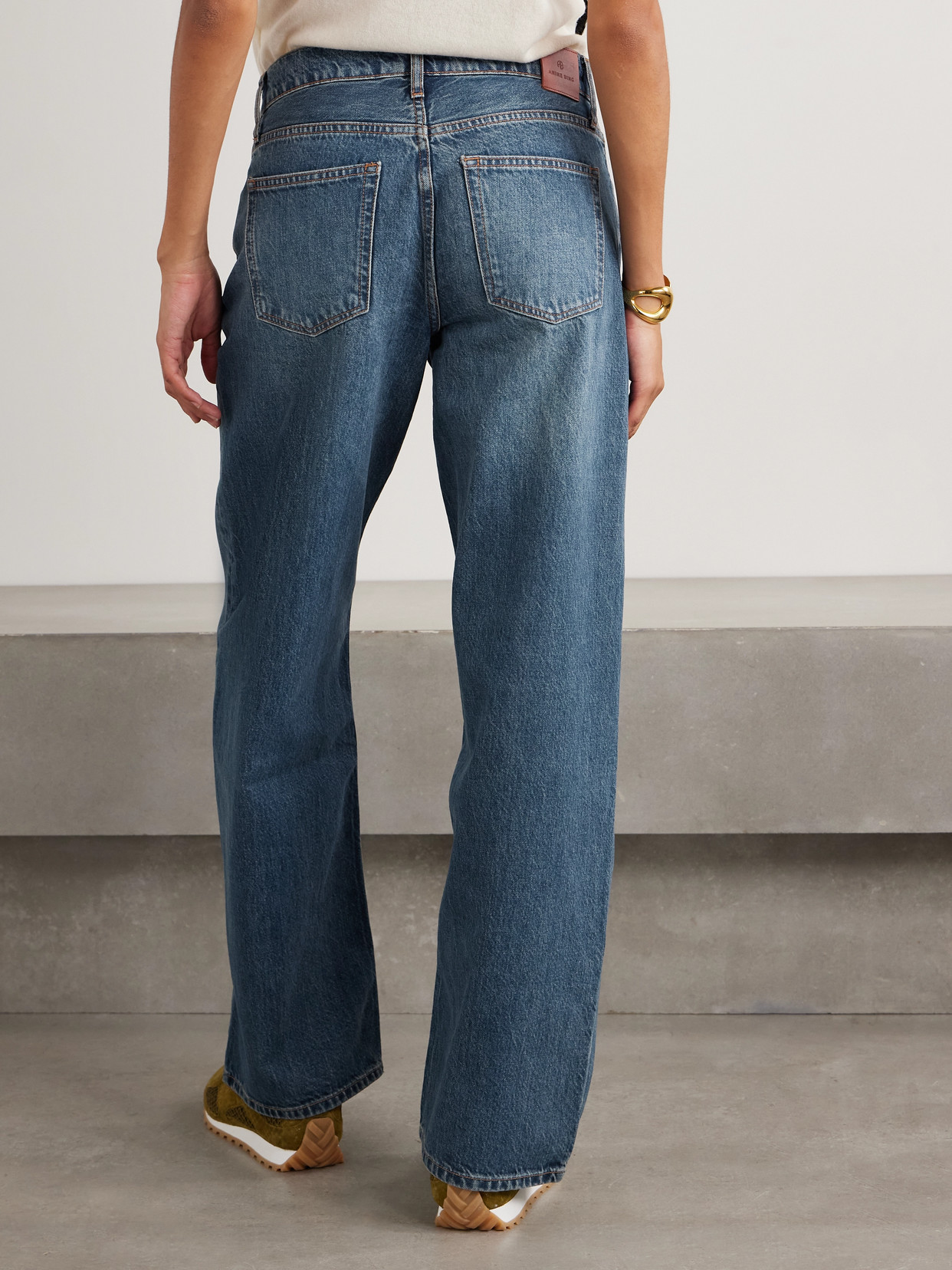 Anine Bing Manon Organic Jeans In Blue