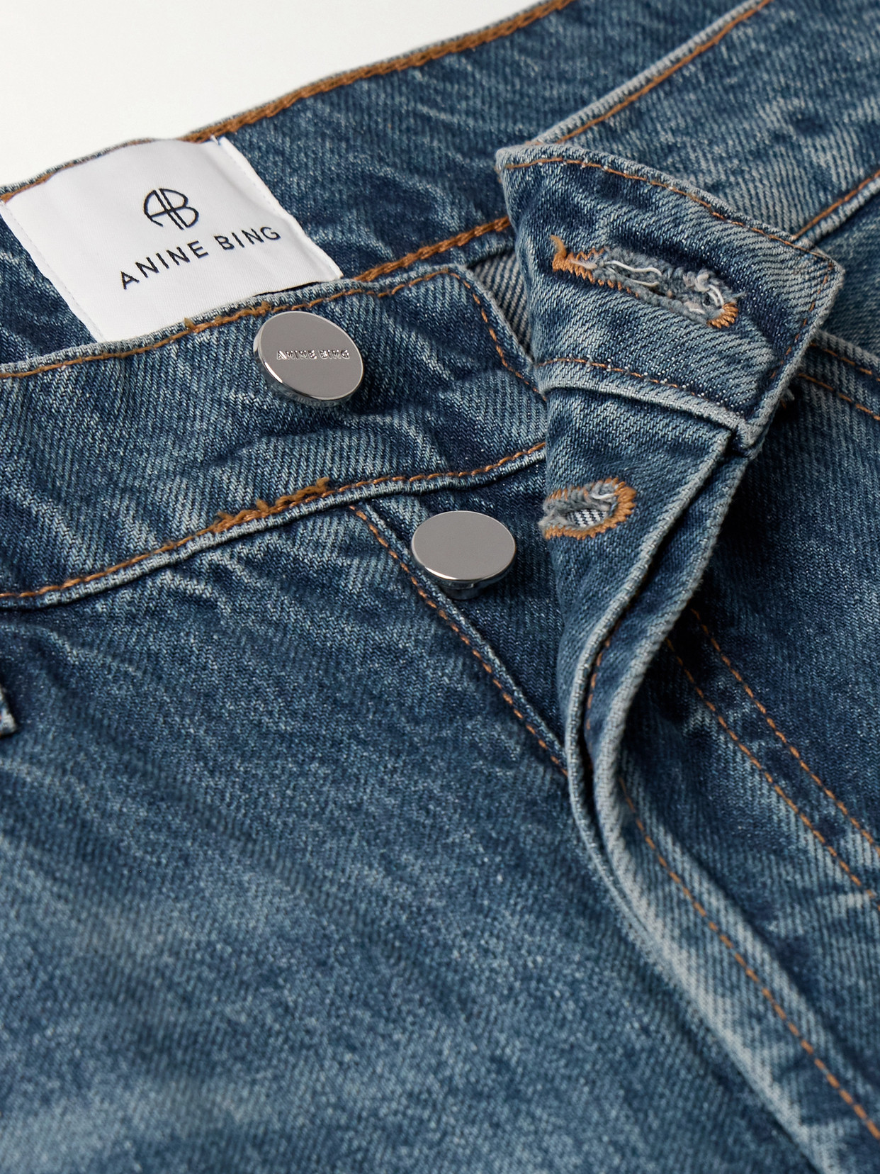 Anine Bing Manon Organic Jeans In Blue