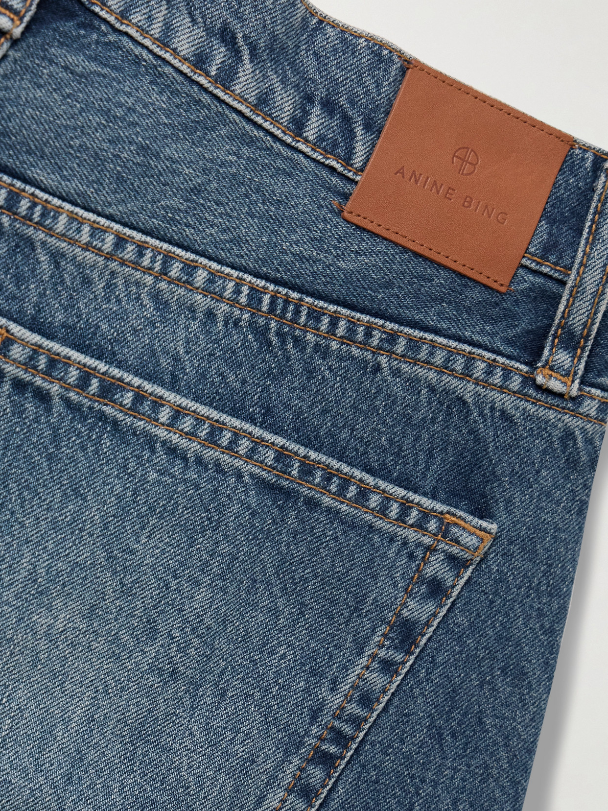 Anine Bing Manon Organic Jeans In Blue