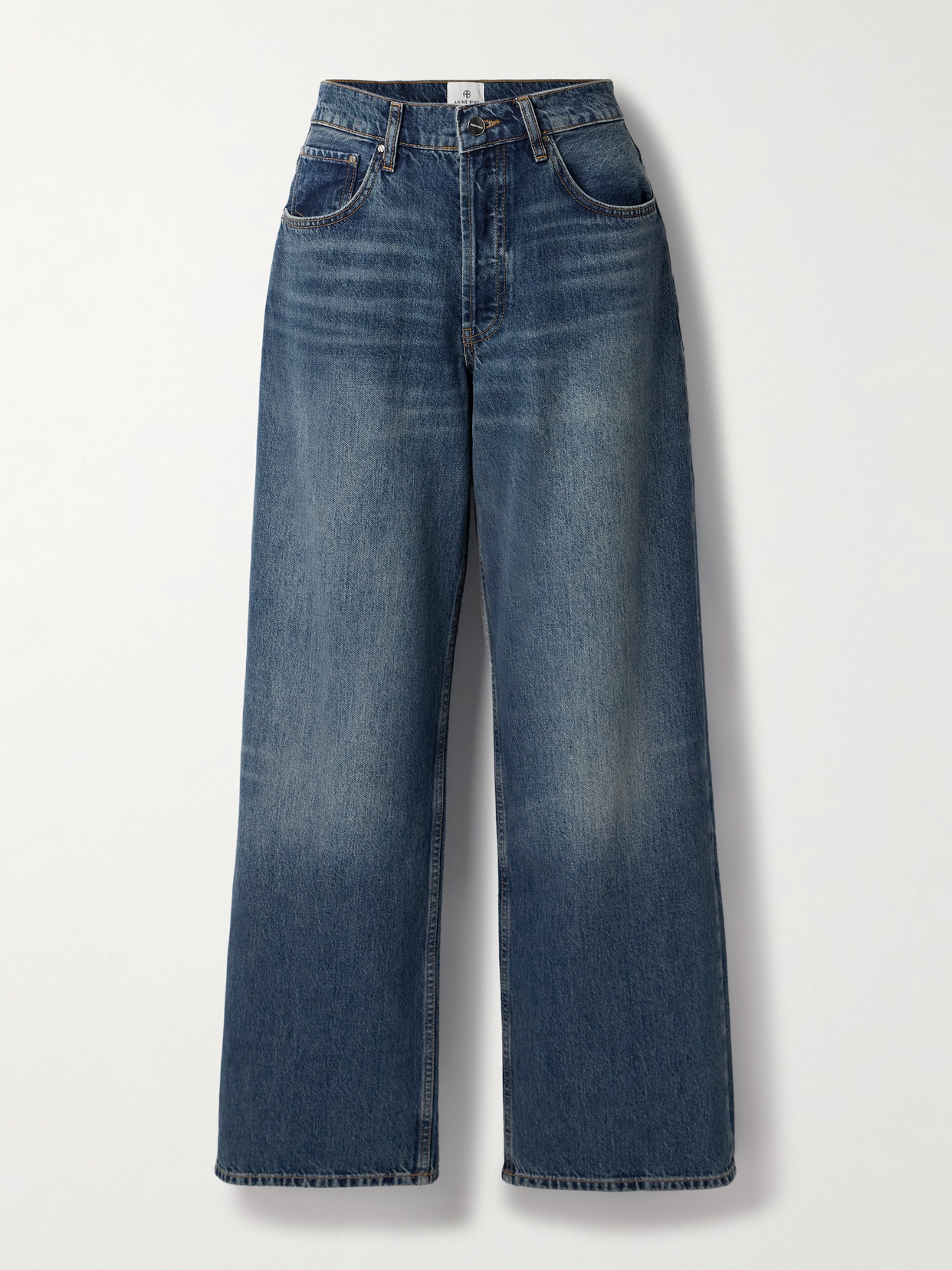 Anine Bing Manon Organic Jeans In Blue