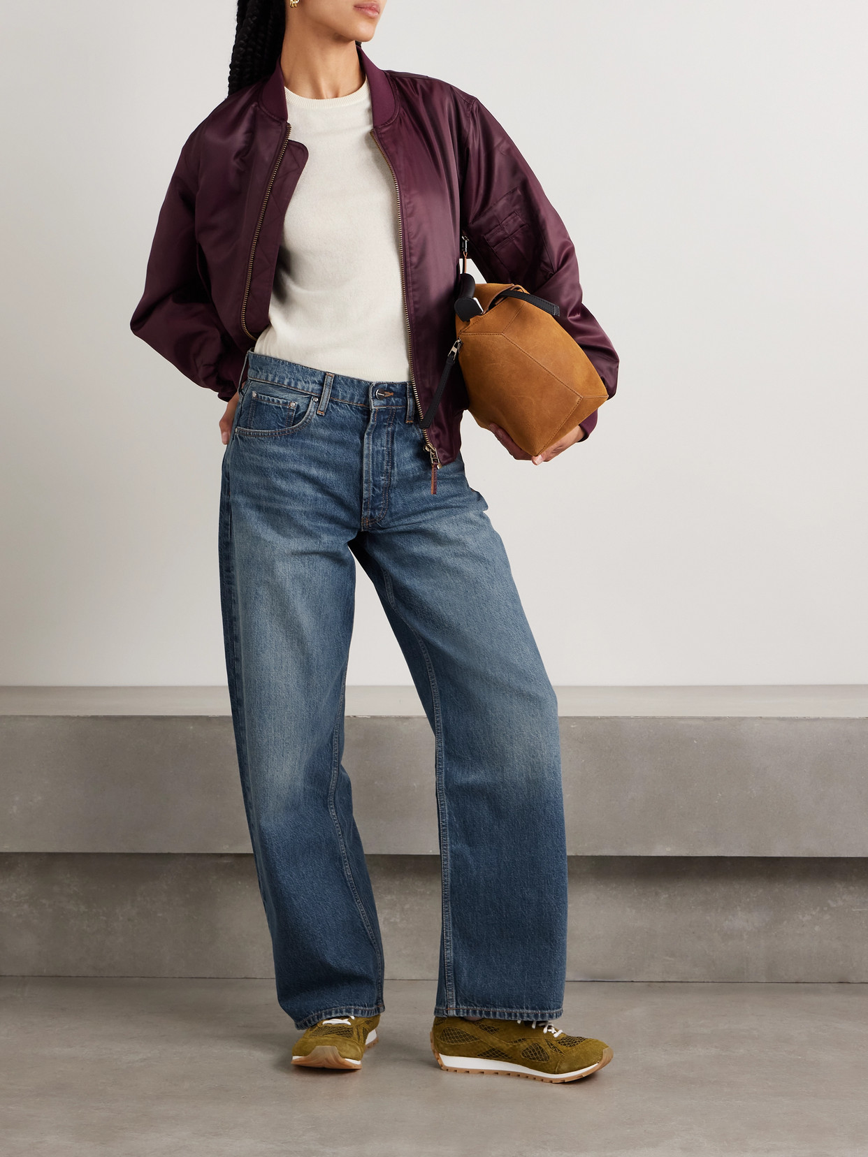 Anine Bing Manon Organic Jeans In Blue