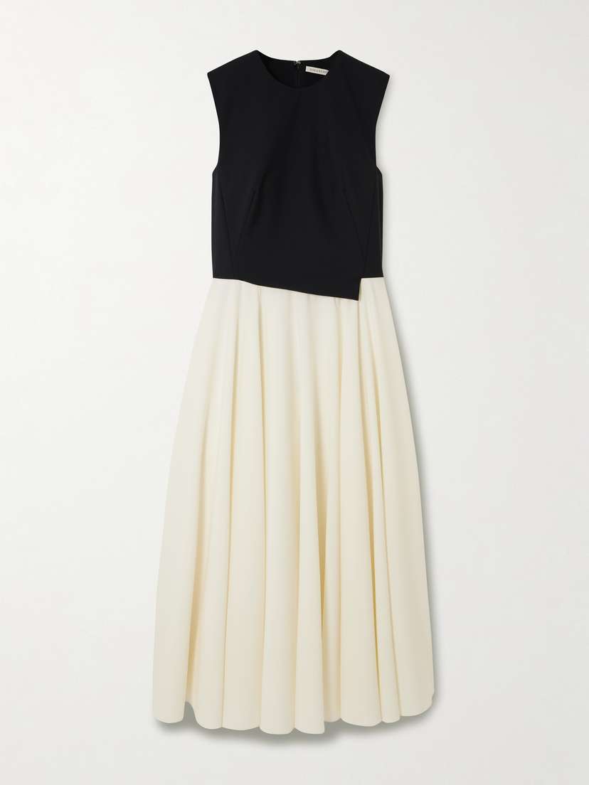 Emilia Wickstead Federica Asymmetric Woven Midi Dress