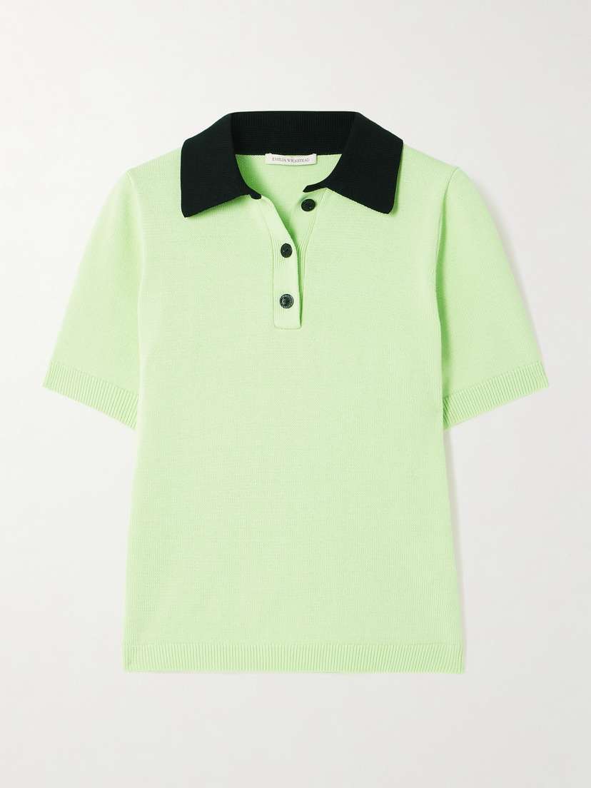 Emilia Wickstead Fairlie Cotton Polo Shirt - x small