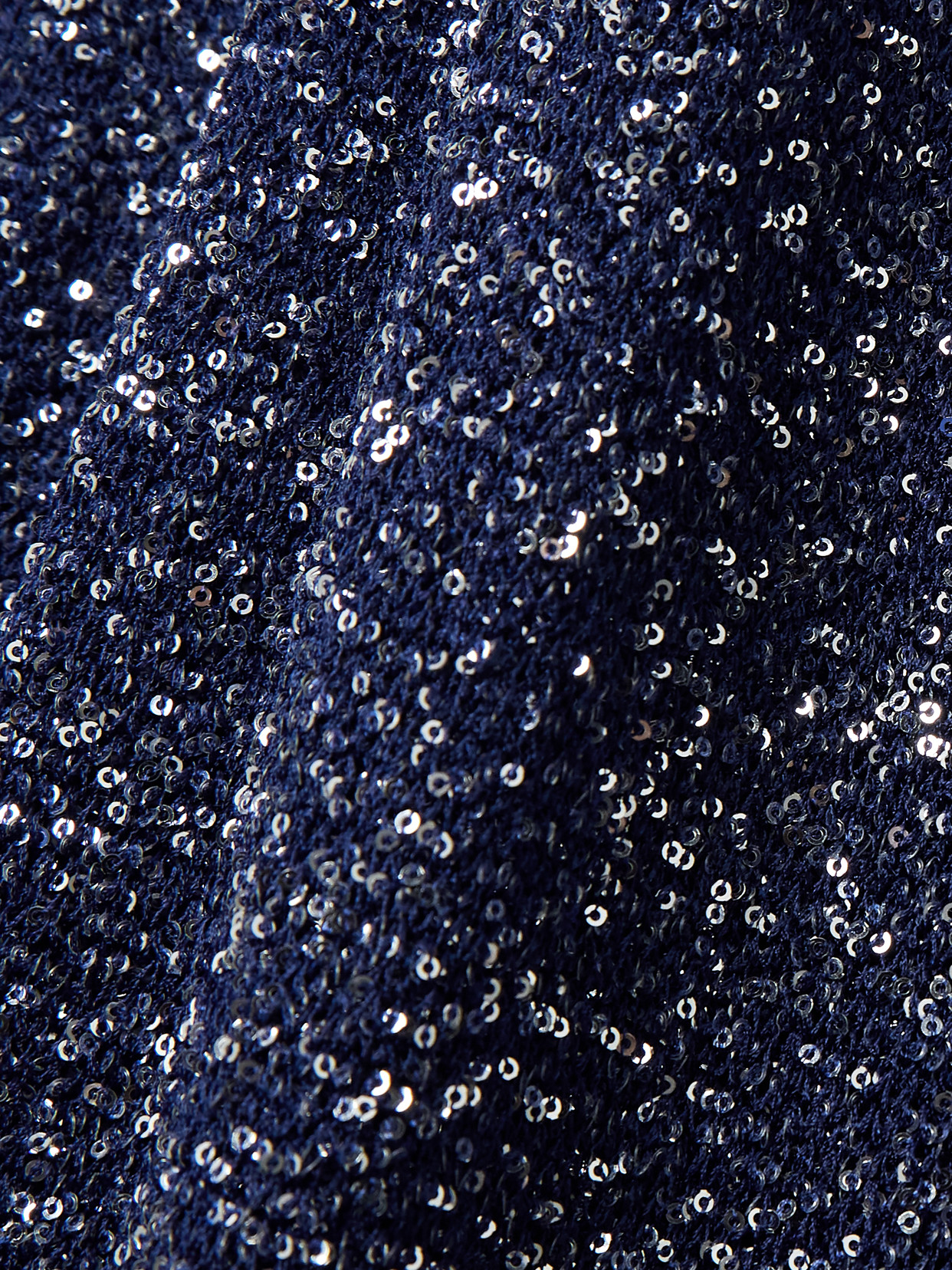Balenciaga Sequined Metallic-knit Turtleneck Maxi Dress In Blue