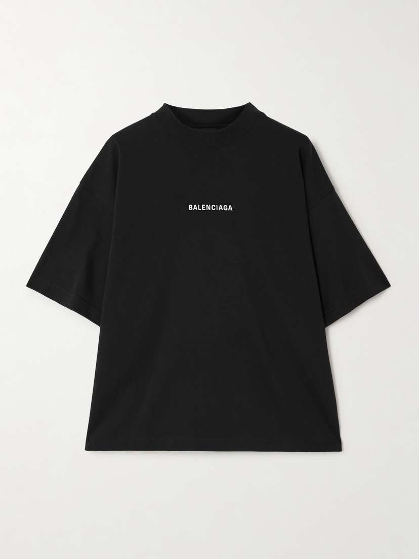 Balenciaga Embroidered Cotton-jersey T-shirt