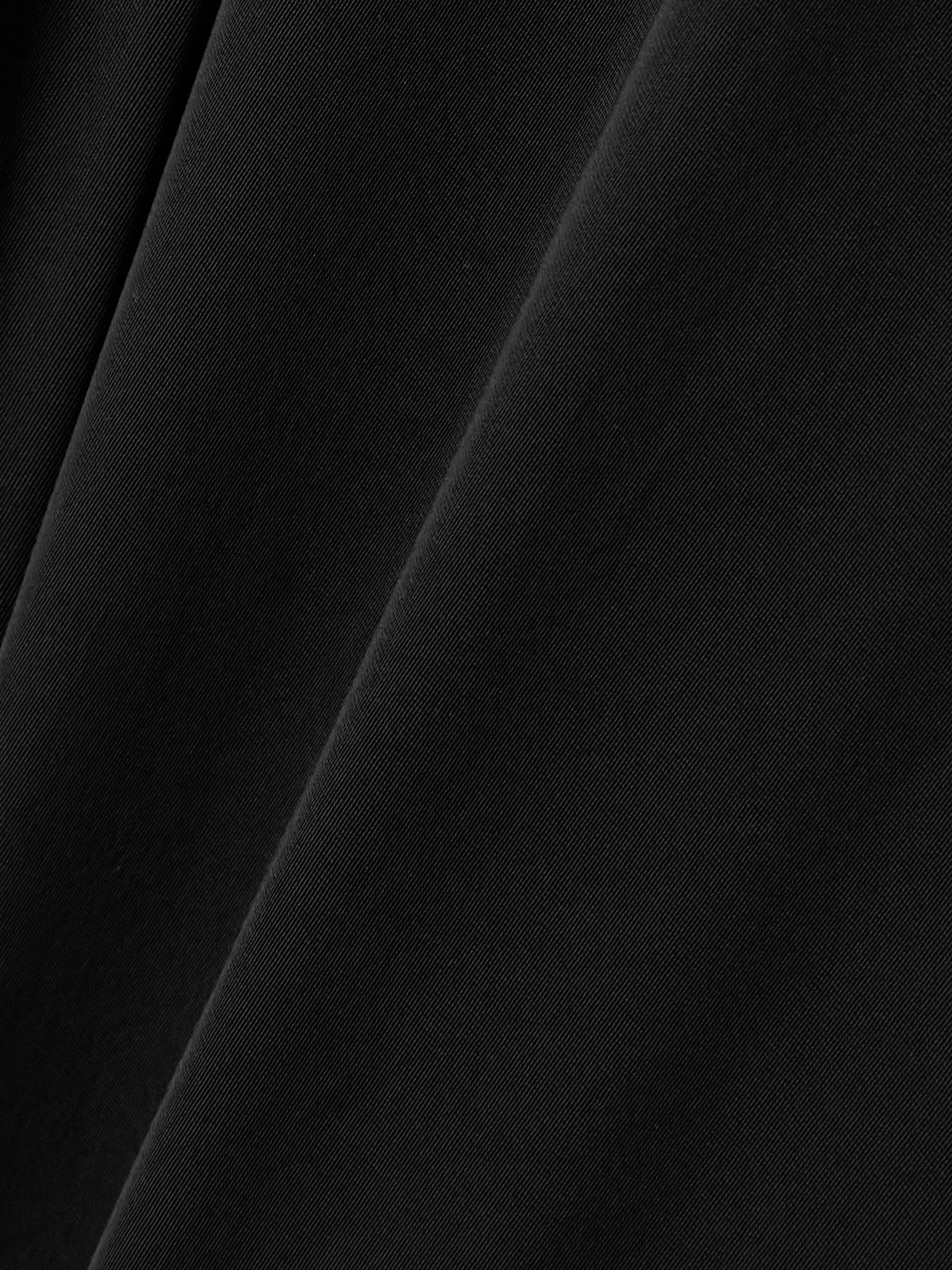Shop Balenciaga Pussy-bow Crinkled-jersey Shirt In Black