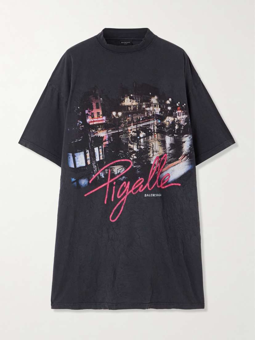 Balenciaga Printed Cotton-jersey T-shirt