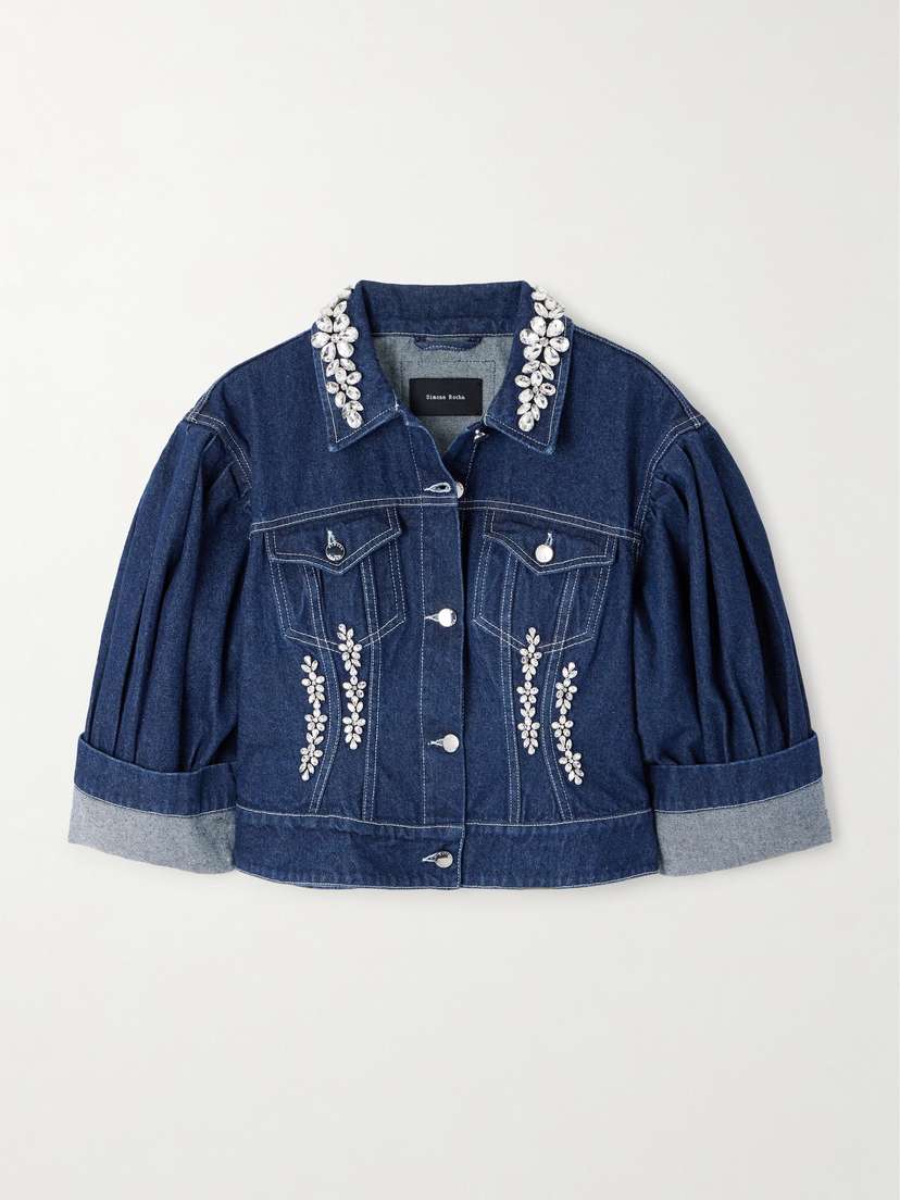 Simone Rocha Turbo Embellished Denim Jacket