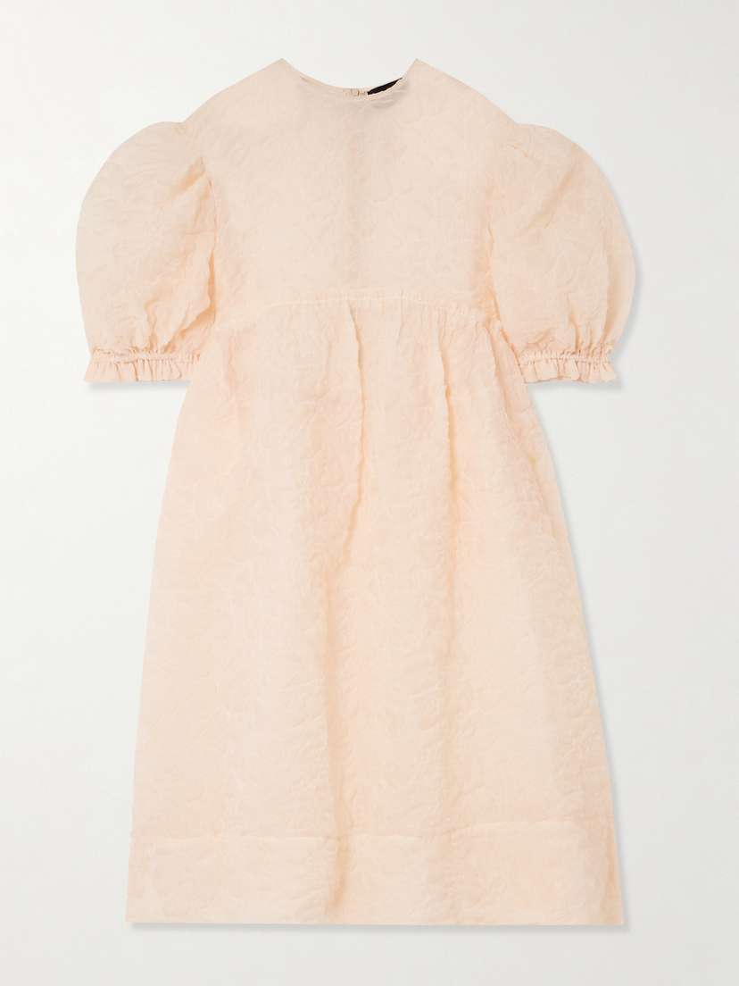 Simone Rocha Oversized Ruffled Crinkled Organza Midi Dress