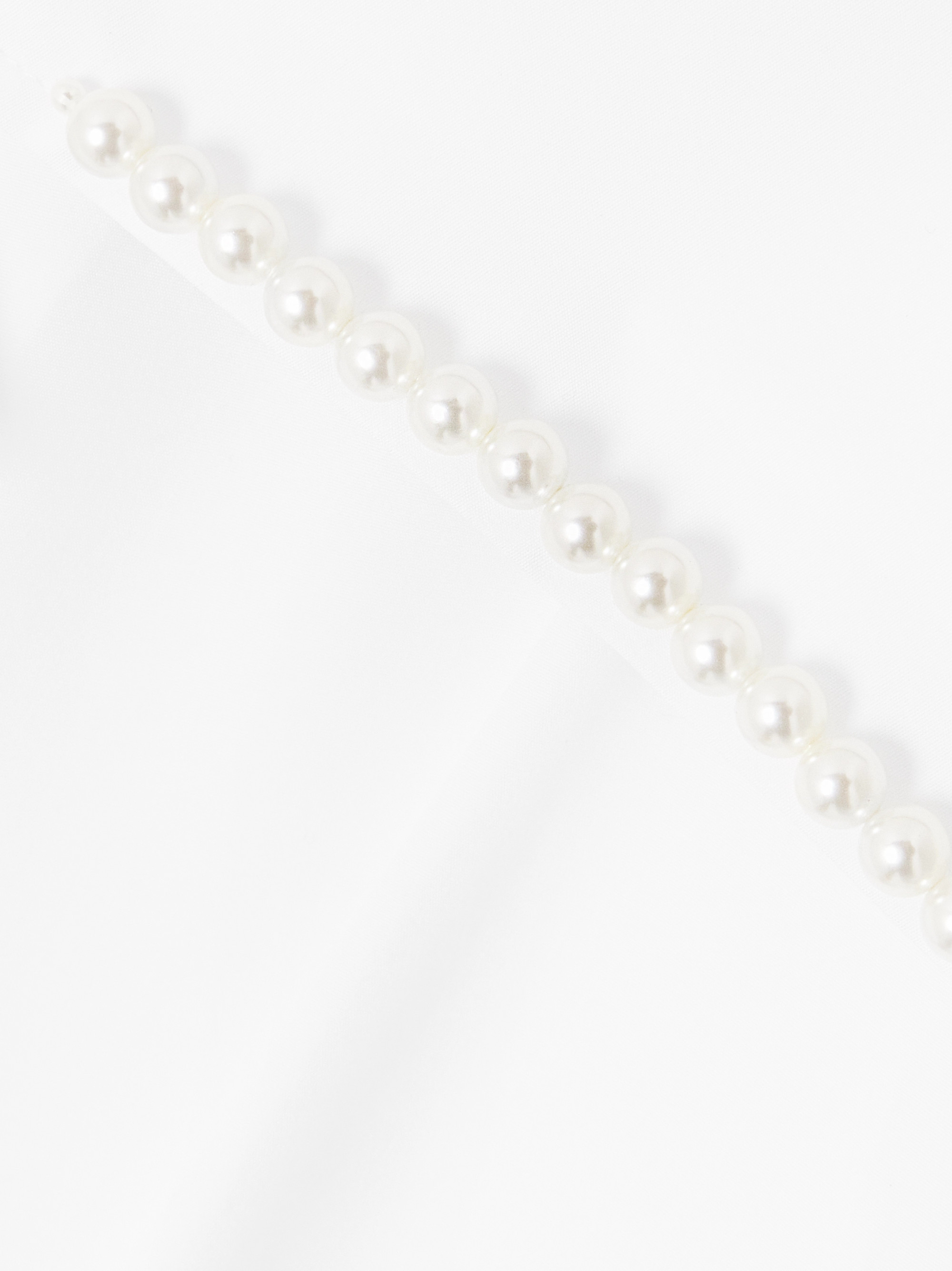 Simone Rocha Faux pearl-embellished cotton-poplin shirt