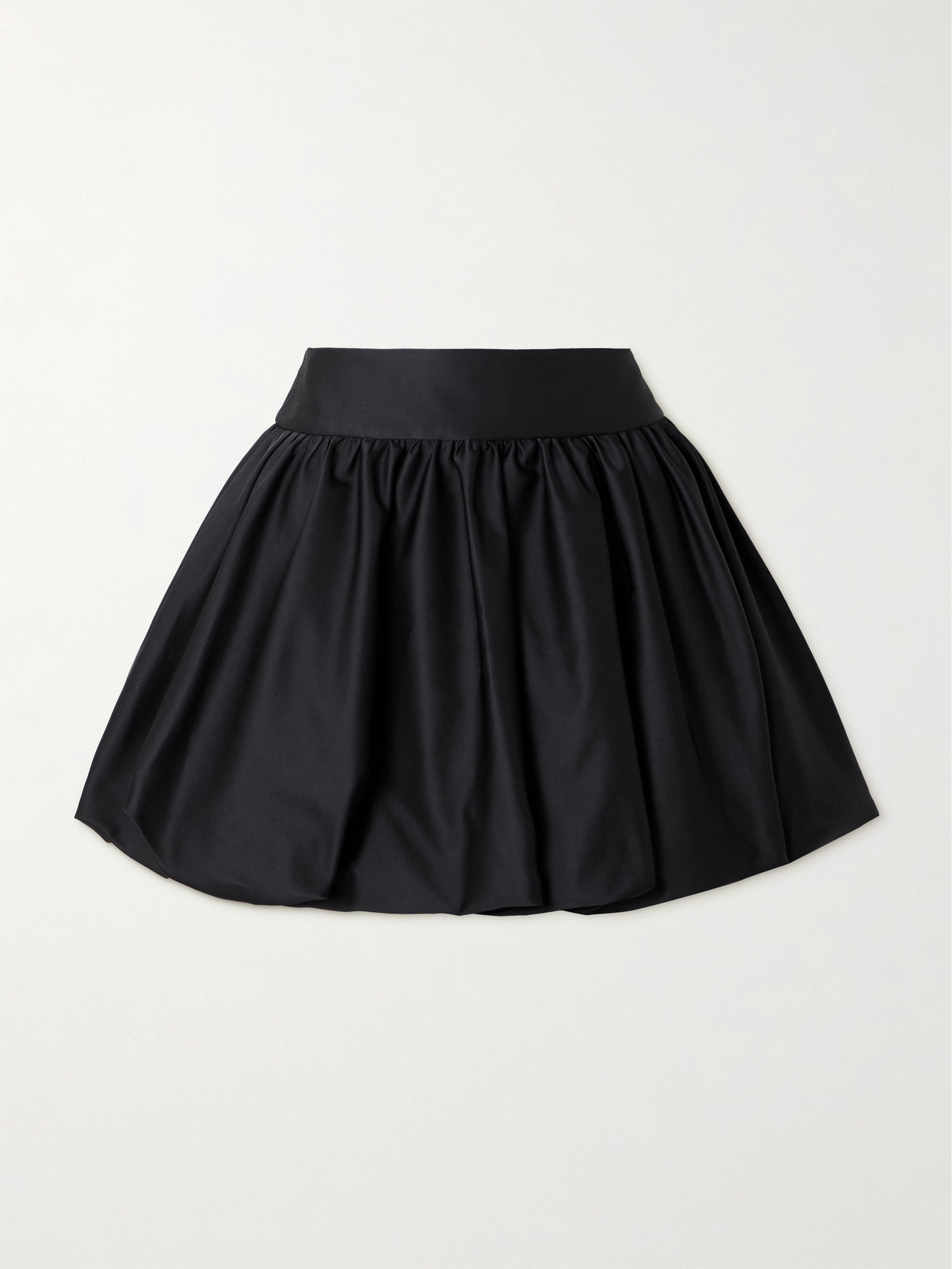 Simone Rocha - Gathered Mikado Mini Skirt - Black