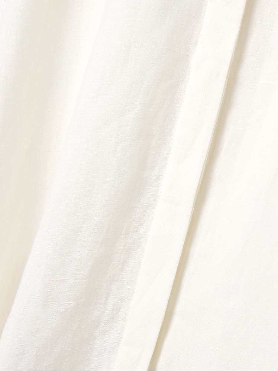 arabella pintucked linen maxi dress