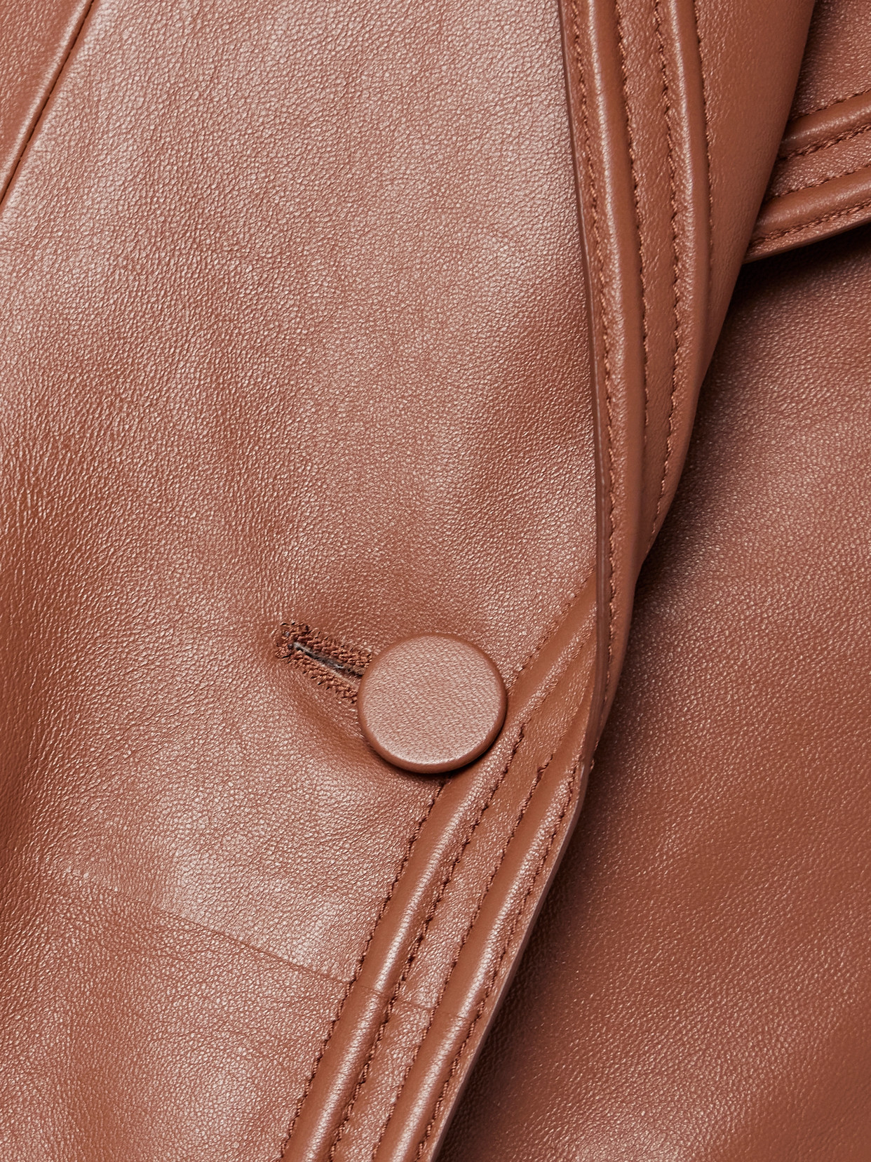 Shop Gabriela Hearst Isara Leather Blazer