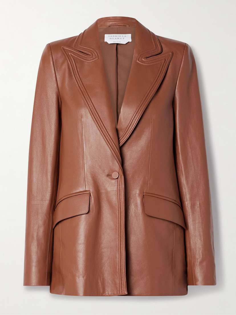 Gabriela Hearst Isara Leather Blazer