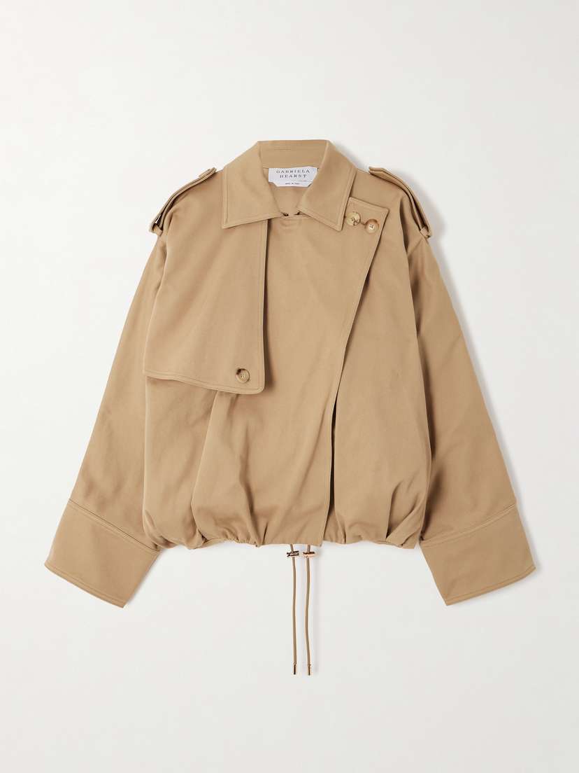 Gabriela Hearst Hunt Oversized Cotton-twill Jacket