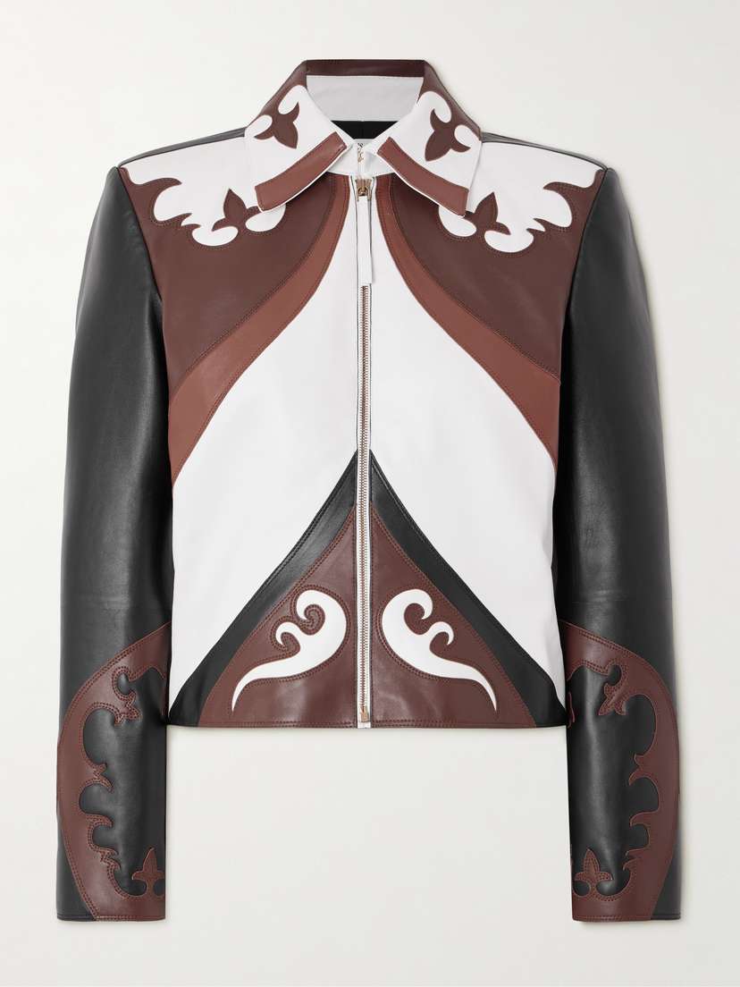 Gabriela Hearst Albie Paneled Leather Jacket