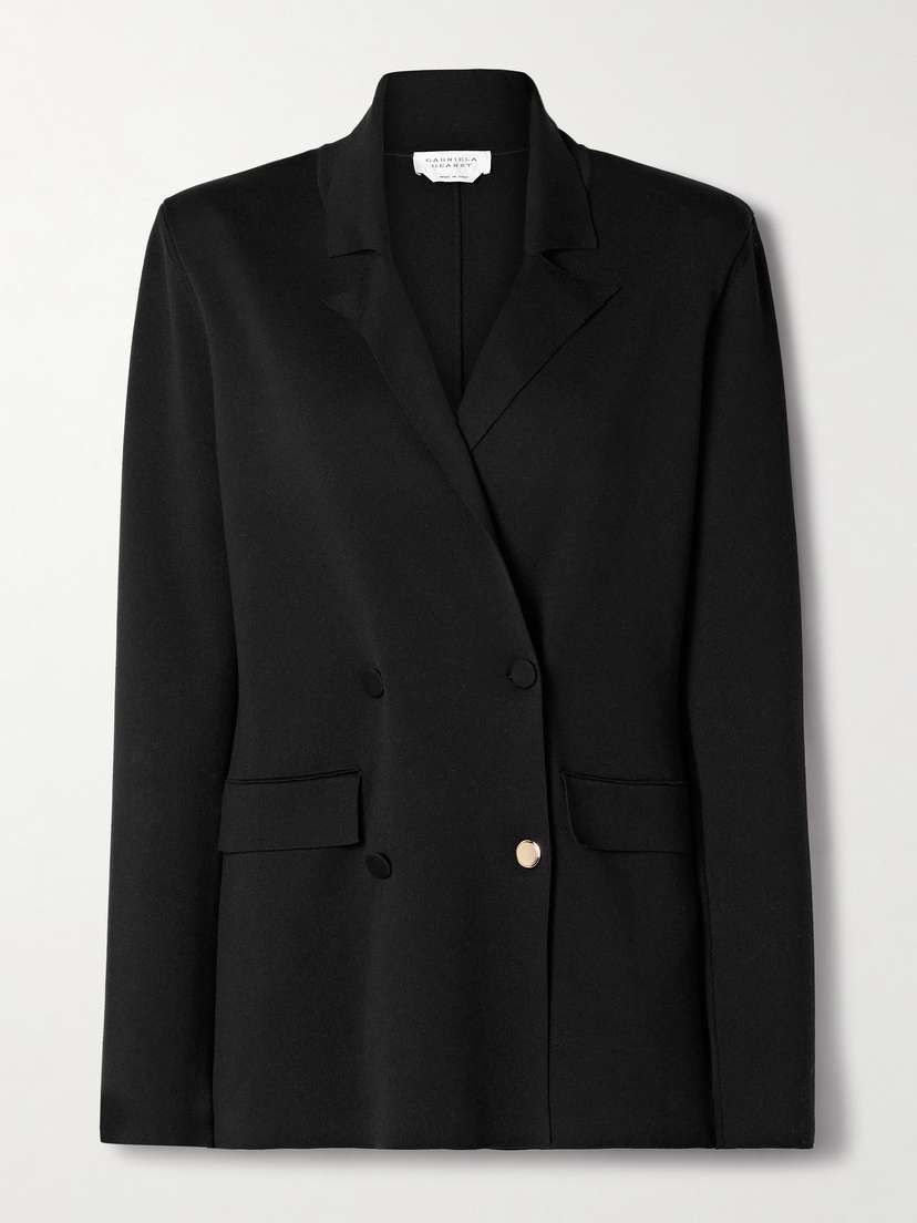 Gabriela Hearst Aphaia Double-breasted Knitted Silk Jacket