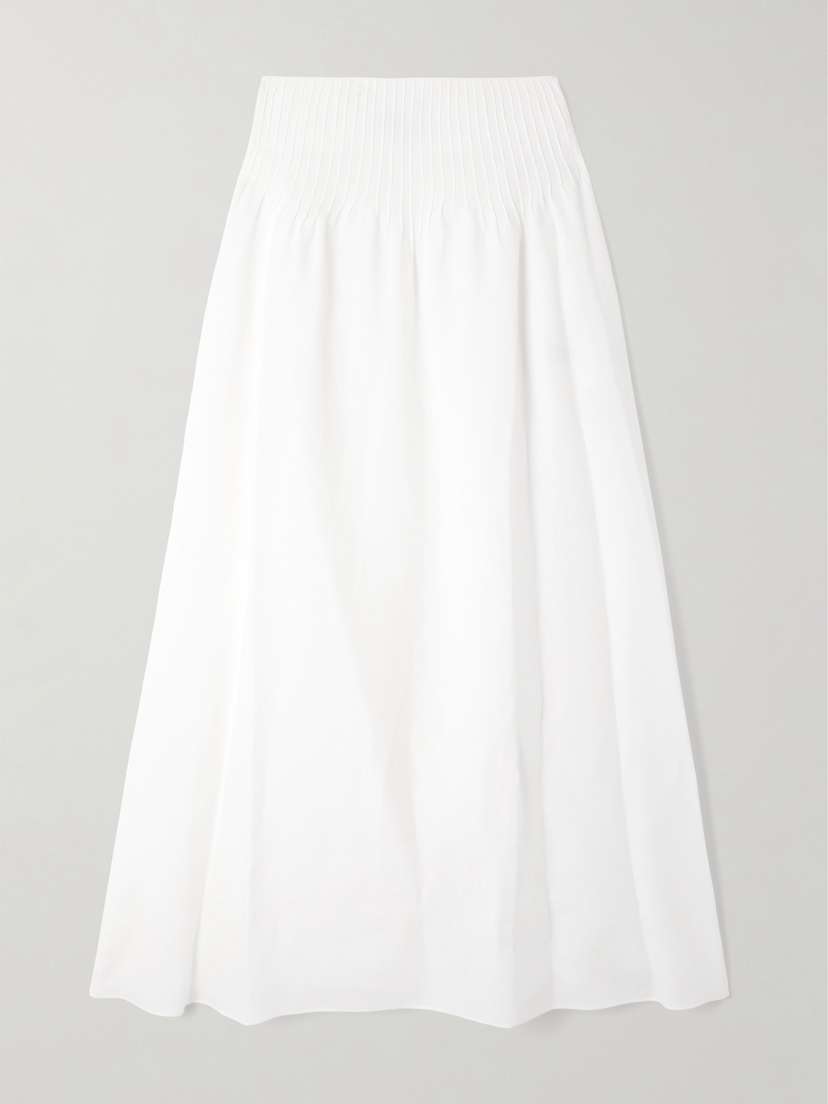 Gabriela Hearst Penelope Linen Midi Skirt