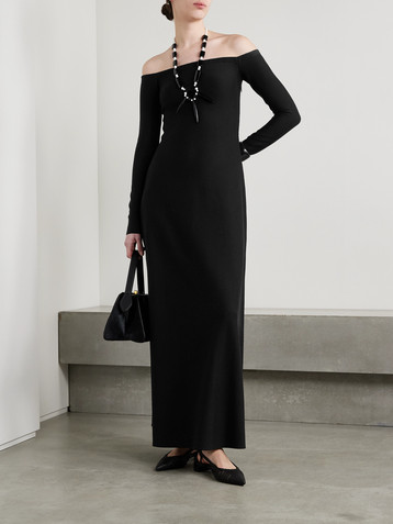 Gabriela Hearst Aine off-the-shoulder silk-jersey maxi dress