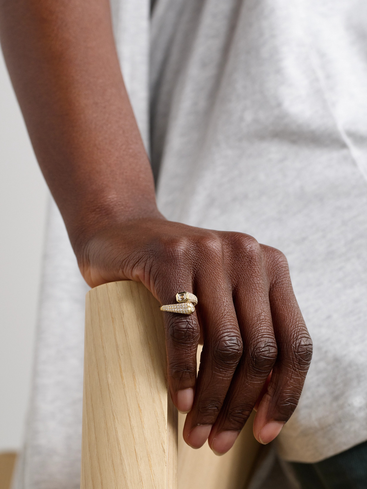 Shay 18-karat Gold Diamond Pinky Ring In Gold